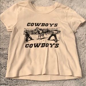 brandy Melville cowboys shirt